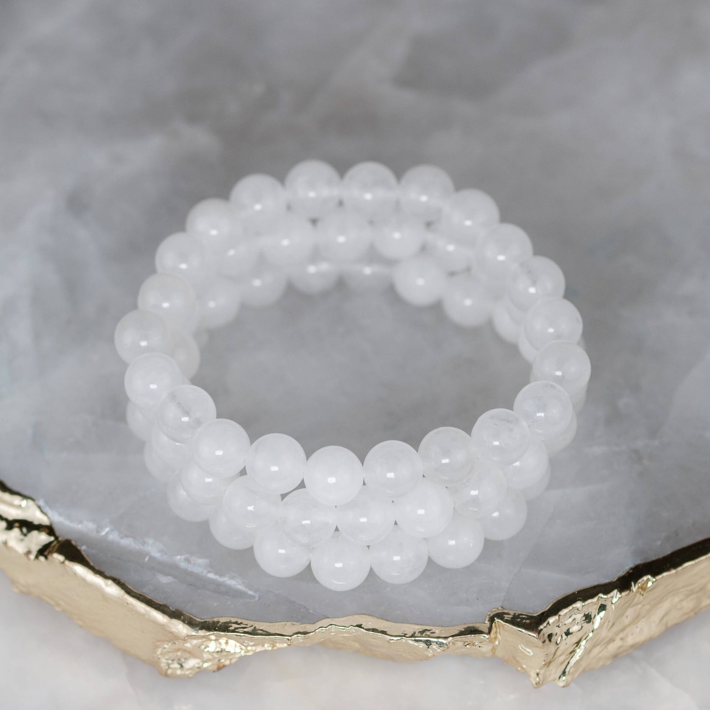 weiße Jade - Armband