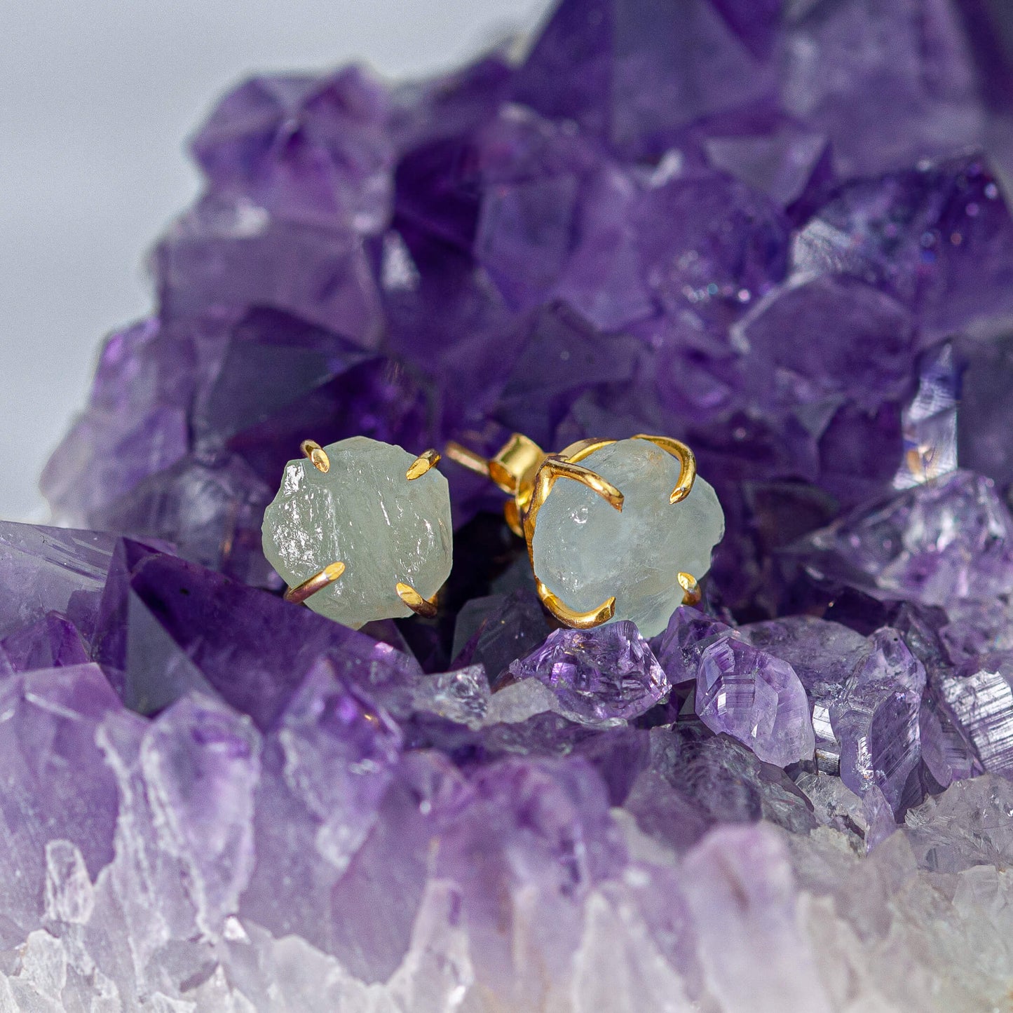 Aquamarin - Ohrstecker