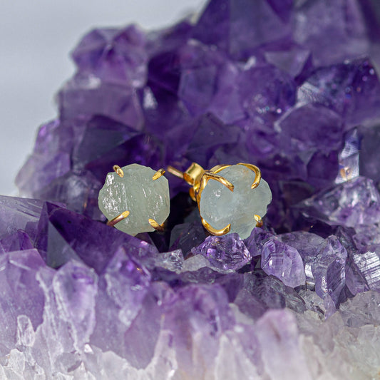 Aquamarin - Ohrstecker