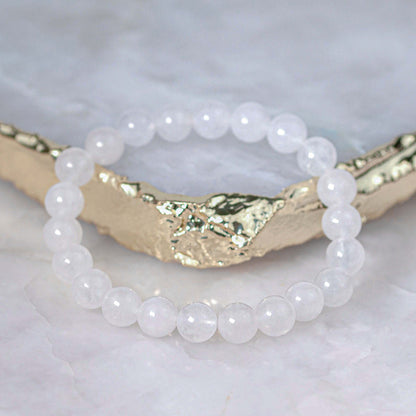 weiße Jade - Armband