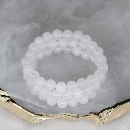 weiße Jade - Armband
